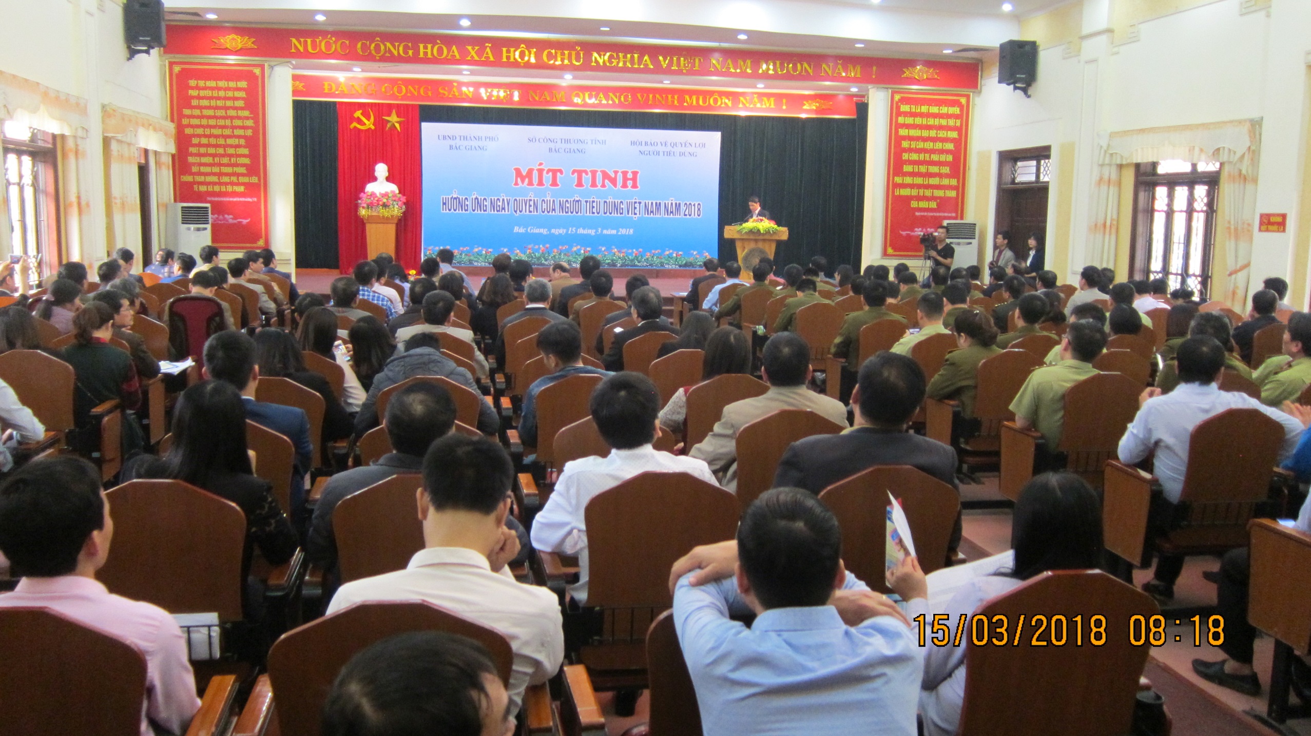 Bắc Giang: Mít tinh hưởng ứng Ngày Quyền của người tiêu dùng Việt Nam năm 2018
